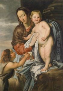 Madonna Mit Kind Und Dem Johannesknaben