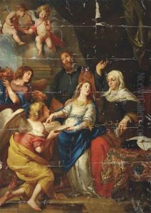 The Education Of The Virgin by Caspar de Crayer