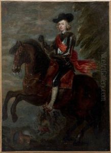 Portrait Equestre De Ferdinand, Cardinal Infant D'espagne by Caspar de Crayer
