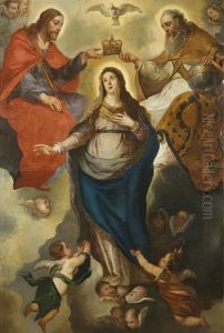 The Coronation Of The Virgin by Caspar de Crayer
