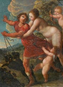 Venus Und Adonis by Caspar de Crayer