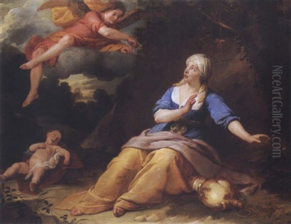 Hagar And Ishmael In The Desert - view 1