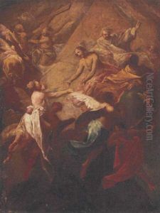 A Female Saint Being Received Into Heaven by Giovanni Battista Crazato