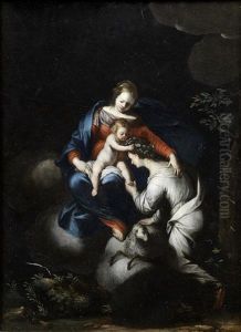 The Madonna And Child With Saint Agnes