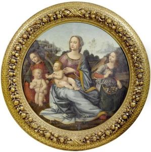 Madonna Mit Kind, Johannes D. Taufer Und Zwei Engeln Madonna Mit Kind, Johannes D. Taufer Und Zwei Engeln