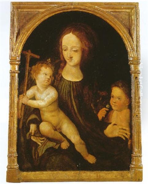 The Madonna And Child With Saint John The Baptist - view 1