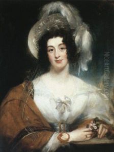 Portrait Of Louisa Broughton (later Mrs. James Mcalpine) by Martin Cregan