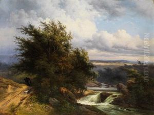 Spatromantische Landschaft by Gerard Crehay
