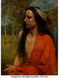 Indian With Red Robe