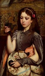 Madchenportrat by Tranquillo Cremona