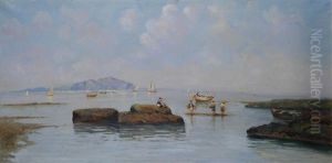 Marina Con Pescatori by Erminio Cremp