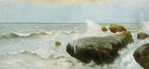 Brandung In Der Bucht Von Palermo