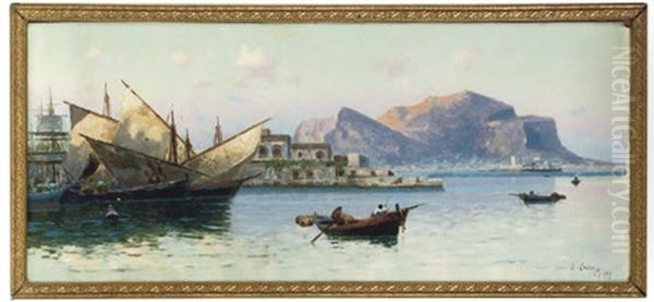 Fishing At Sunrise, Palermo Bay - view 1