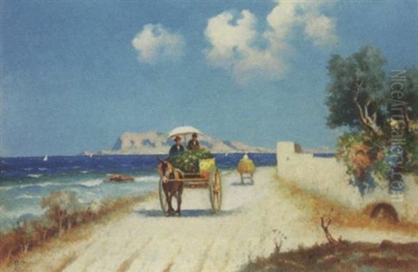 Palermo, Strada Costiera Con Il Monte Pellegrino - view 1