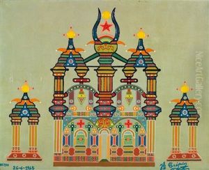 Composition Mediumnique by Fleury Joseph Crepin