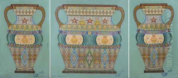 Vases (+ 2 Others, Various Sizes; Triptych) - view 1