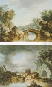 Gebirgige Flusslandschaft