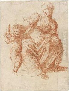 Mother And Child by Michelangelo Anselmi