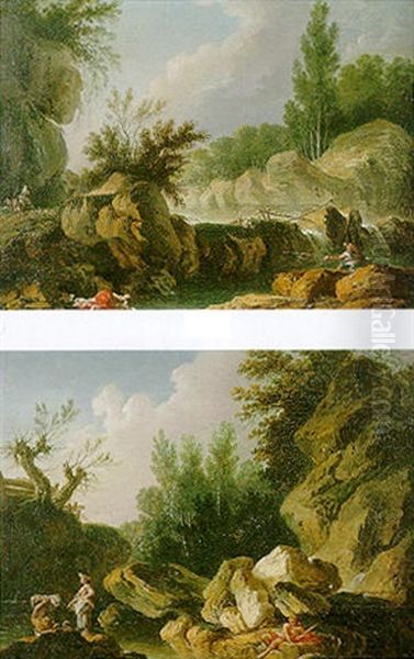 Le Pecheur Pres De La Cascade - view 1