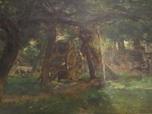 Sous-bois A La Charrette by Charles Cres