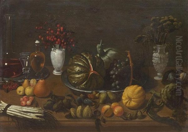 A Still Life With Fruit And Vegetables - view 1