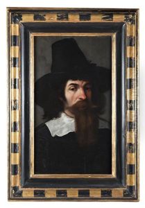 Ritratto Di Gentiluomo In Nero Con Cappello E Barba by Daniele Crespi