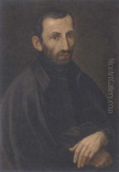 Portrait Of A Gentleman In A Black Cape - view 1