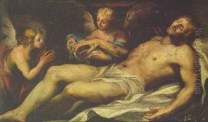Angels Mourning Over Dead Christ by Daniele Crespi