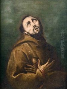 Saint Francis Receives The Stigmata by Giovanni Battista Crespi (il Cerano)