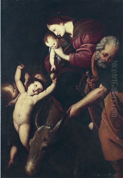 Die Heilige Familie Auf Der Flucht Nach Agypten - view 1