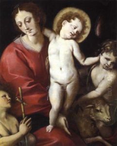 Madonna Con Bambino Con San Giovannino E Un Angelo thumbnail
