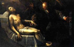 Angels Lamenting The Dead Christ by Giovanni Battista Crespi (il Cerano)