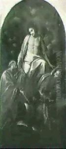 Christus Erscheint Den Aposteln Petrus Und Paulus by Giovanni Battista Crespi (il Cerano)