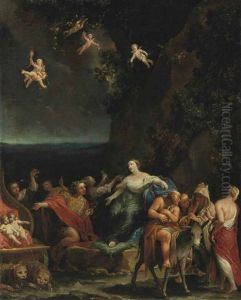 Bacchus And Ariadne by Giuseppe Maria Crespi