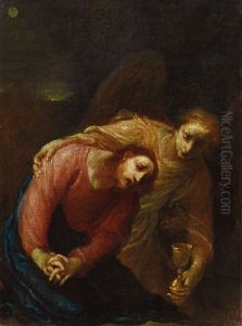 Christ Comforted By An Angel Christ Comforted By An Angel
