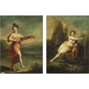 Figure Allegoriche (pair) by Giuseppe Maria Crespi