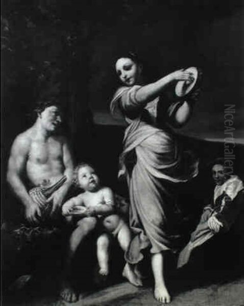 Peasant Girl Dancing Before The Seated Bacchus - view 1