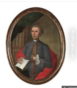 Portrait D"homme En Habit Bleu by Luigi Crespi