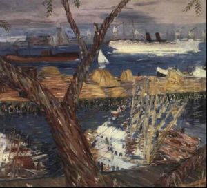 Fishing Boats, San Pedro by Herbert (Bert) Cressey