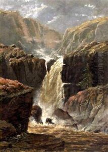 Wilderness Waterfall by William Nichol Cresswell