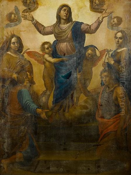 The Virgin With Saints Lucy, John The Baptist And Catherine Of Alexandria - view 1