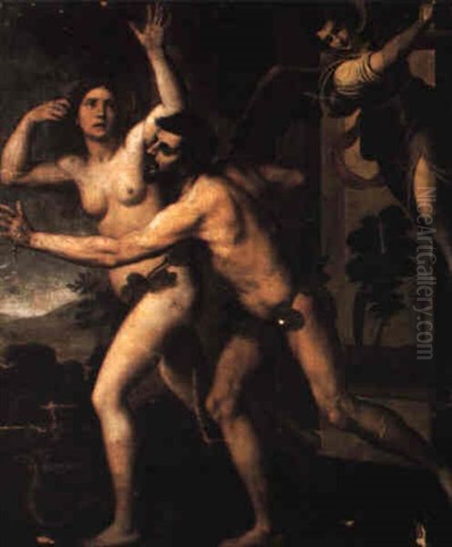 The Expulsion Of Adam And Eve From The Garden - view 1