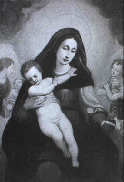 The Madonna And Child With Angels - view 1