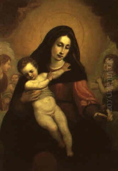 The Madonna And Child Accompanied By Angels - view 1