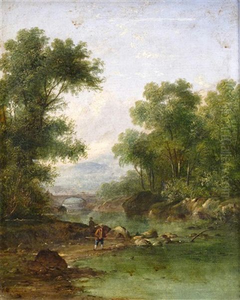 Fishermen By A River - view 1
