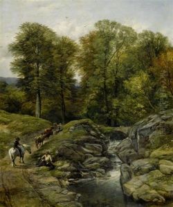 Hirten An Einem Bergbach by Thomas Creswick