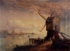 The Wind Mill by Thomas Creswick