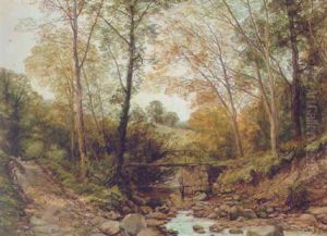 A Tranquil Stream, Surrey by Thomas Creswick