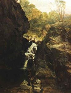 The Trout Stream by Thomas Creswick