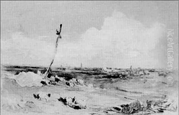 Distant View Of A Town - view 1